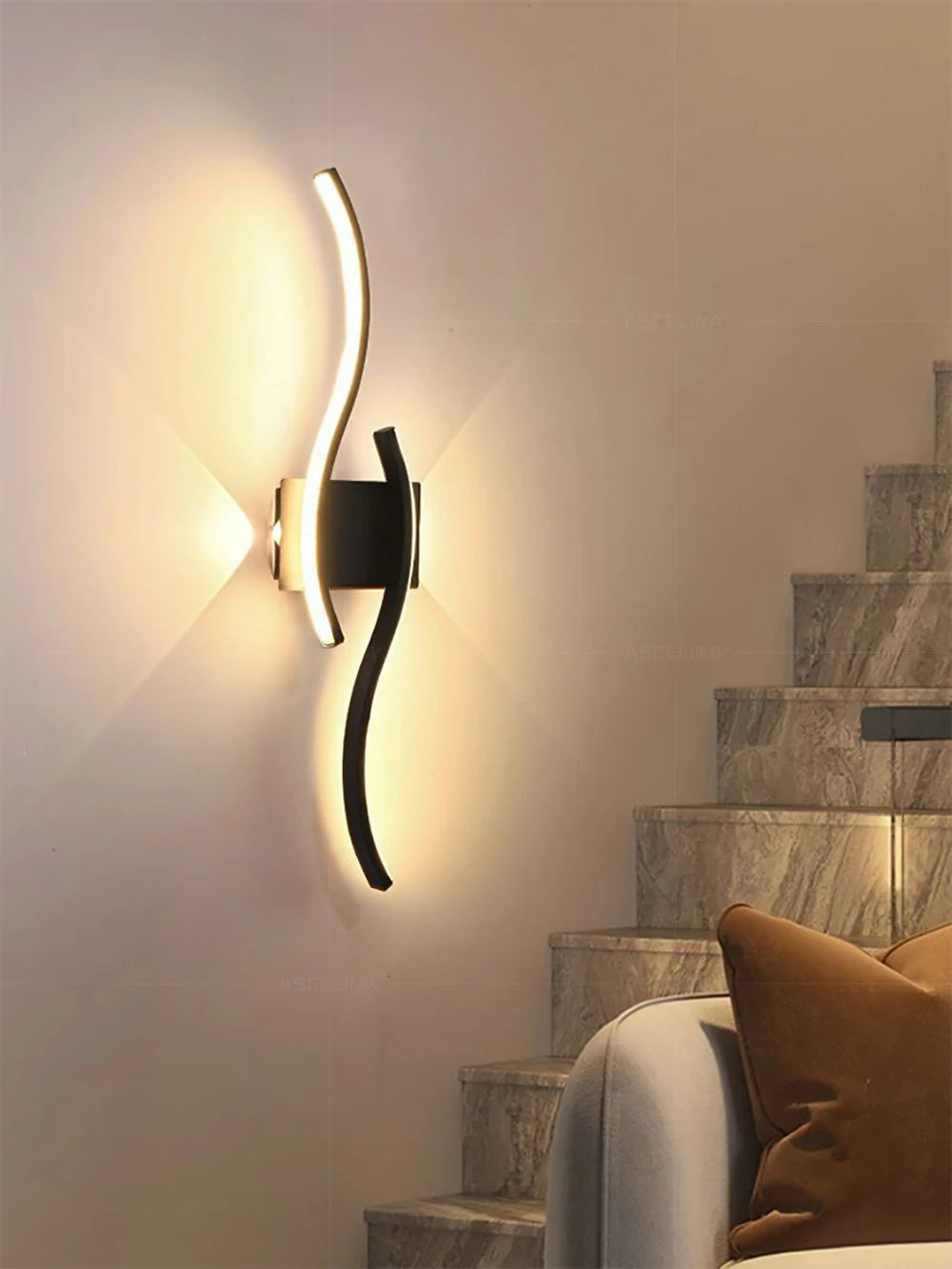 LED Wall Lamp Smart Remote Control Adjustable Color Temperature Brightness Bedroom Living Room Home Upper and Lower Led Lamps - Magic Electronics