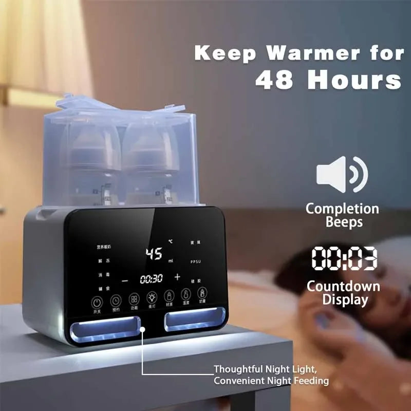 Baby Bottle Warmer Multifunction Sterilizer Accurate Temperature Control Fast Milk Bottle Warmers with Timer Newborn Accessories Magic Electronics S395d8ea96c004e37af436ff383e1e01ba