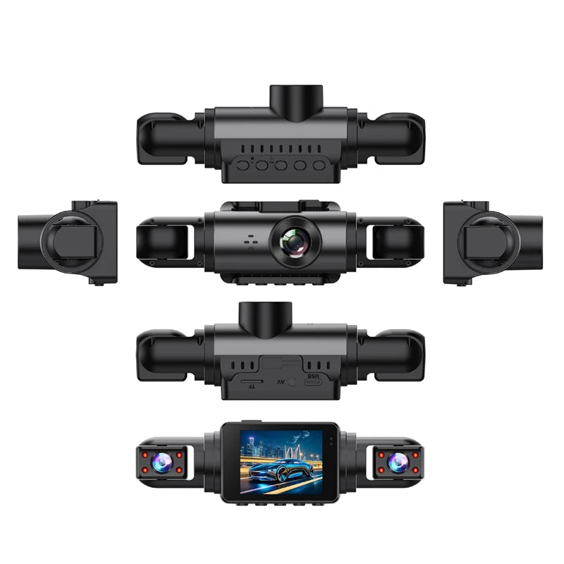 1080P Dashcam Car Dvr Front and Rear HD 4Cameras 2inch IPS4-Channel Recording Video Recorder Night Vision Recorder Black Box Magic Electronics S39ae275116814bc3ac93dbc97009e0687