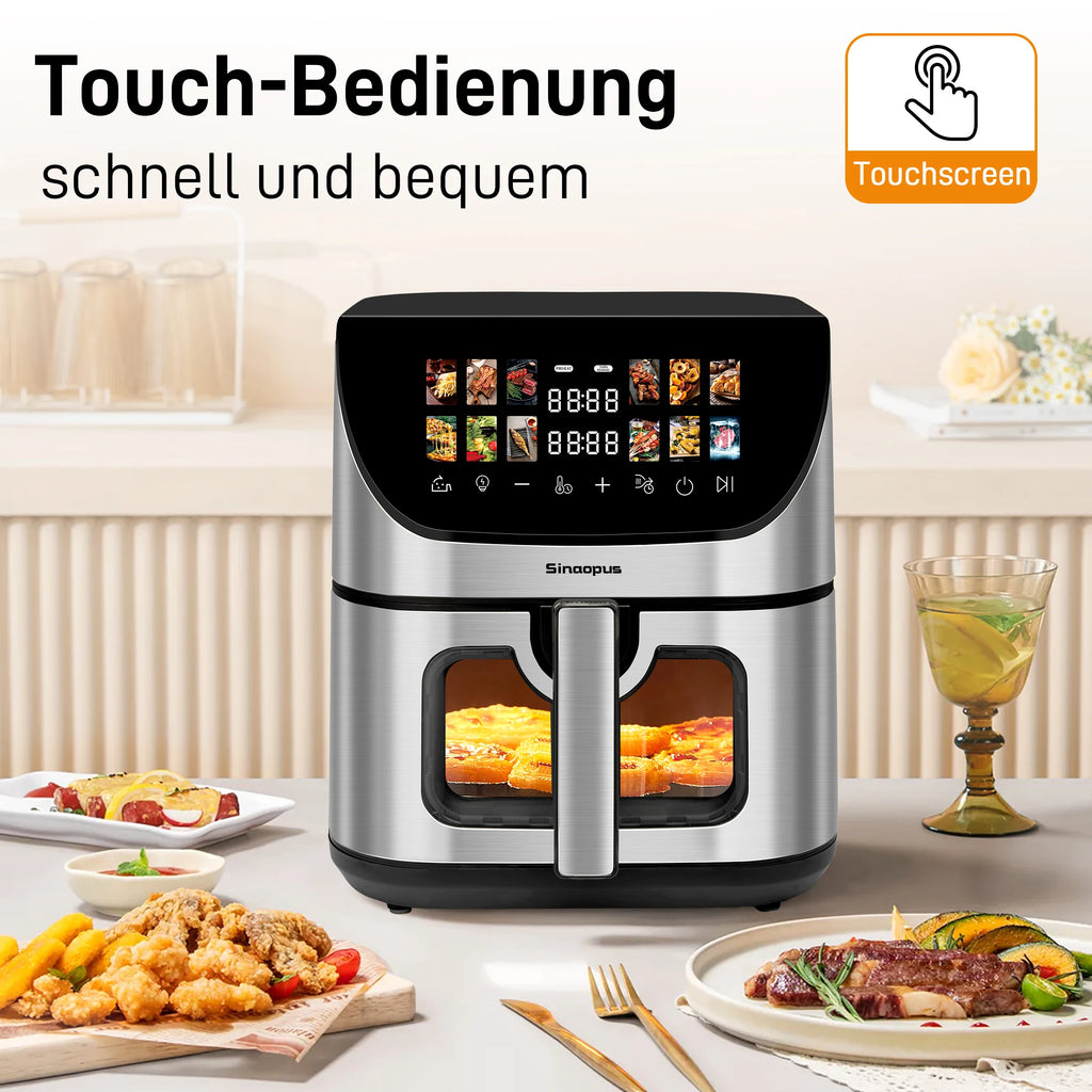 8L Smart machine Hot fryer Multi Function air fryers Smart machine Viewing Window & oven Oilless Cooker with LED Touch Control 1700W GERMANY EU Magic Electronics S39d6242687434aa7b44a5a674164c687B 1700W GERMANY EU