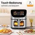 8L Smart machine Hot fryer Multi Function air fryers Smart machine Viewing Window & oven Oilless Cooker with LED Touch Control 1700W GERMANY EU Magic Electronics S39d6242687434aa7b44a5a674164c687B 1700W GERMANY EU