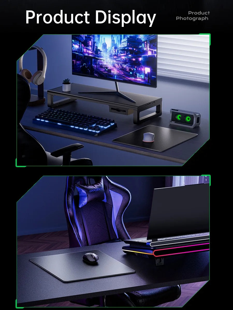 LLANO Tempered Glass Gaming Mouse Pad Game FPS High Speed Smooth CSGO Waterproof and Sweat-proof Table Mat Games Dorm Gifts espo Magic Electronics S39d8799c1e384ec3a268005b9ae5ecf1o