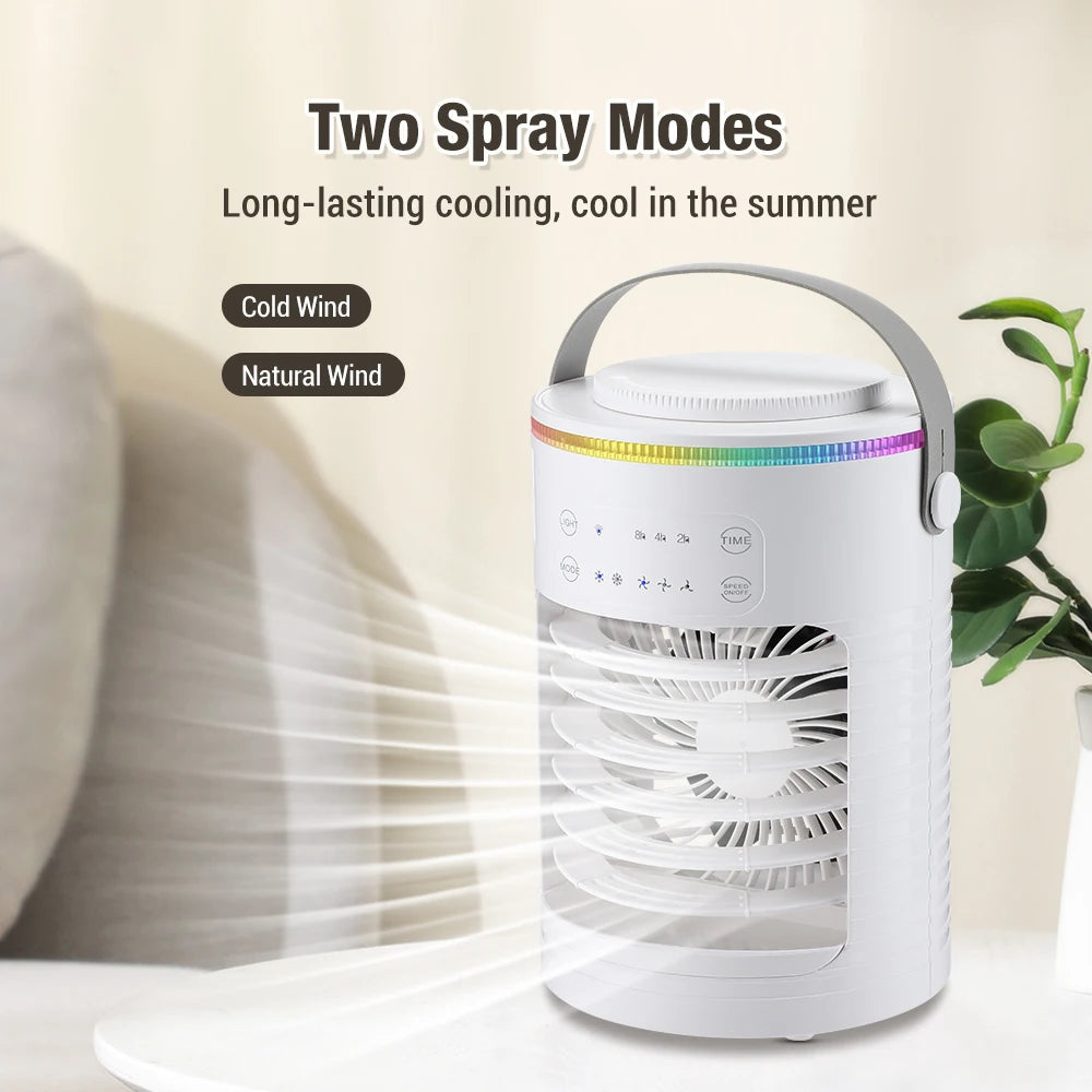 View details for Portable Air Conditioner Fan Refrigeration Fan Cooling Fan for Home Dormitory Mobile Cold Air Water-Cooled Small Air Conditioner Portable Air Conditioner Fan Refrigeration Fan Cooling Fan for Home Dormitory Mobile Cold Air Water-Cooled Sm
