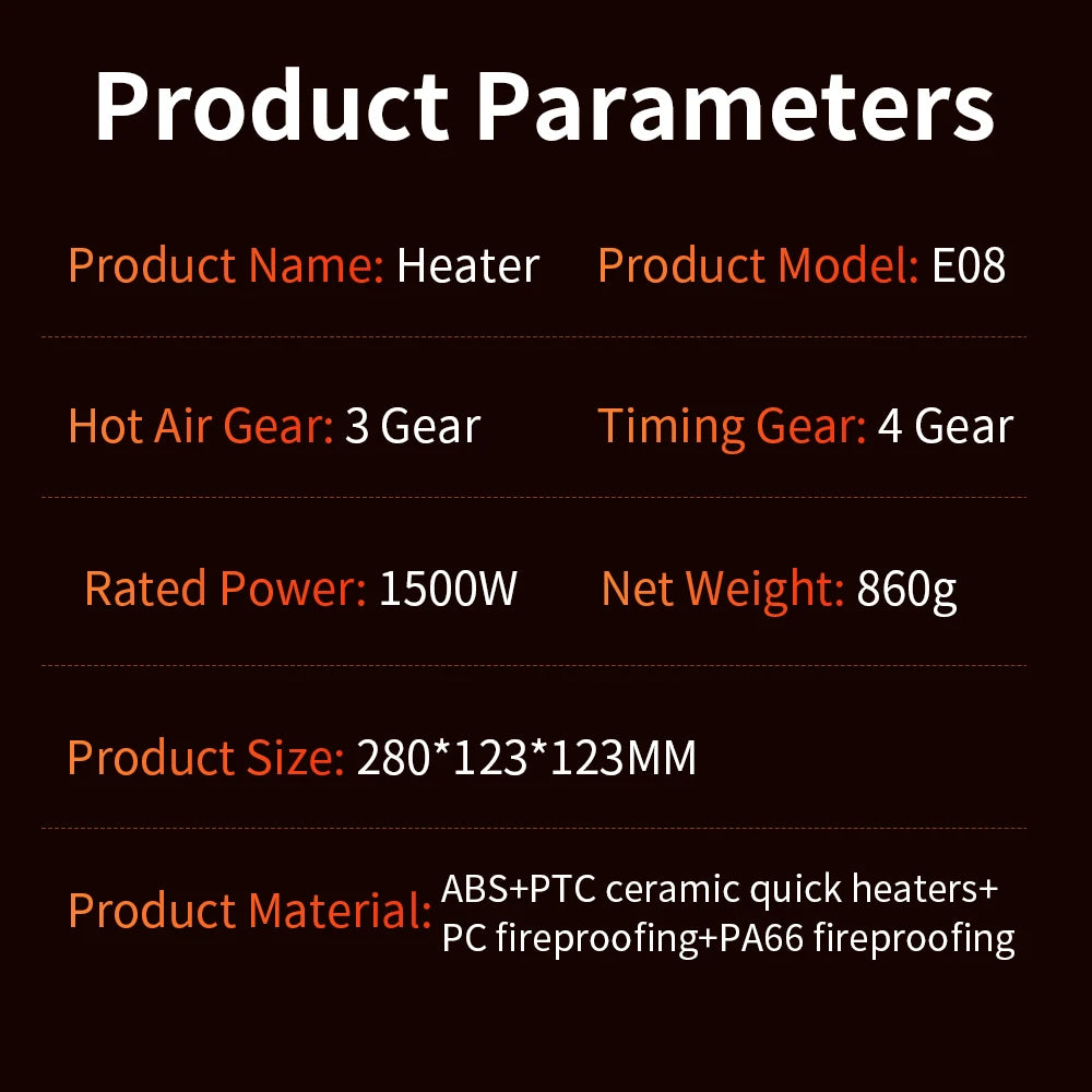 Portable Desktop PTC quick heating shaking head electric both cooling and heating small household With Remote Control 1000W - Magic Electronics