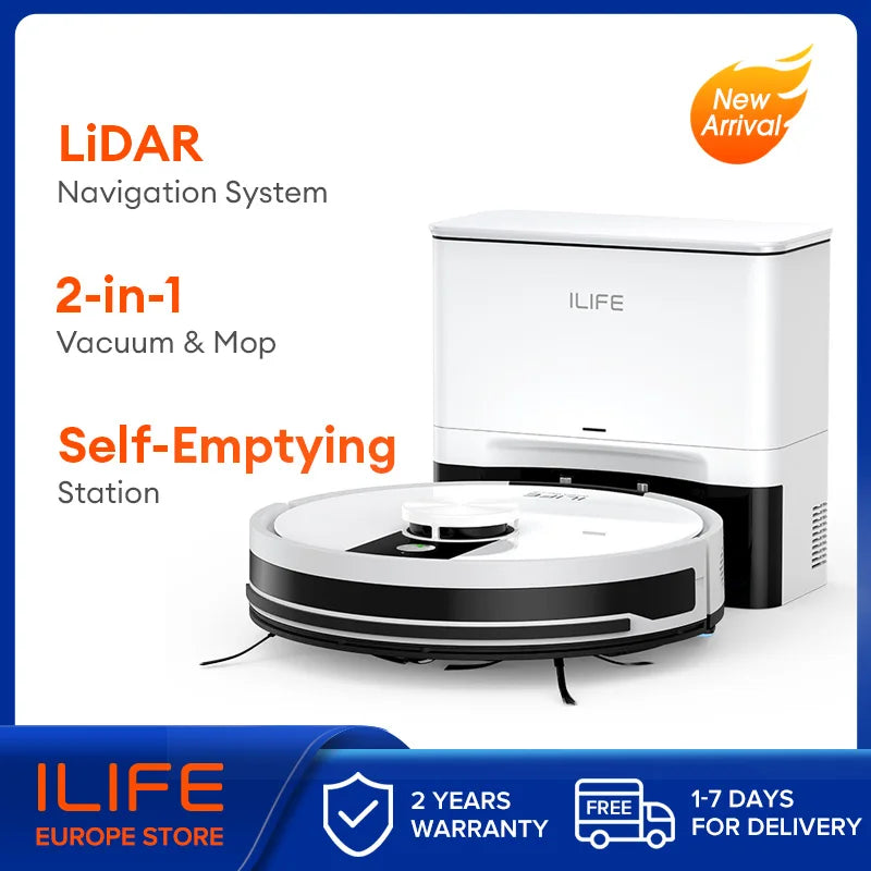 ILIFE A12 Pro Robot Vacuum and Mop Combo,LIDAR Navigation, self collection dust, 3000Pa suction, app/remote control ILIFE A12PRO EU france Magic Electronics S3a61d8b7dc7e4fc7b0b89835dfd46db7P ILIFE A12PRO EU france