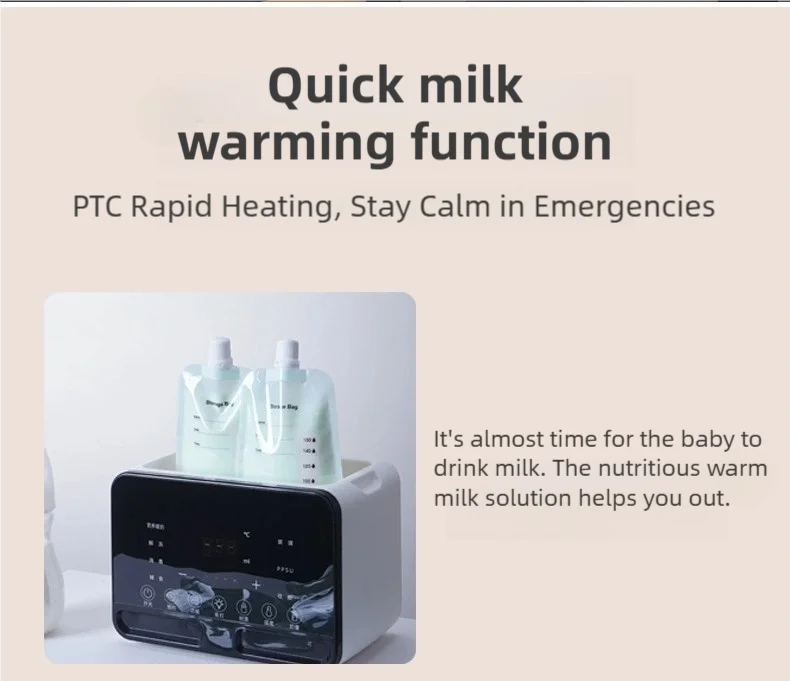 TINSOL Smart Milk Warmer Baby Bottle Thermos Multi-functional Quick Baby Products Breastmilk Warmer Bottle Sterilizer Magic Electronics S3a9417318de54c3aa17c70b02915b7a6p_f7c613a0-f5ee-4aca-87f3-c426f21823b8
