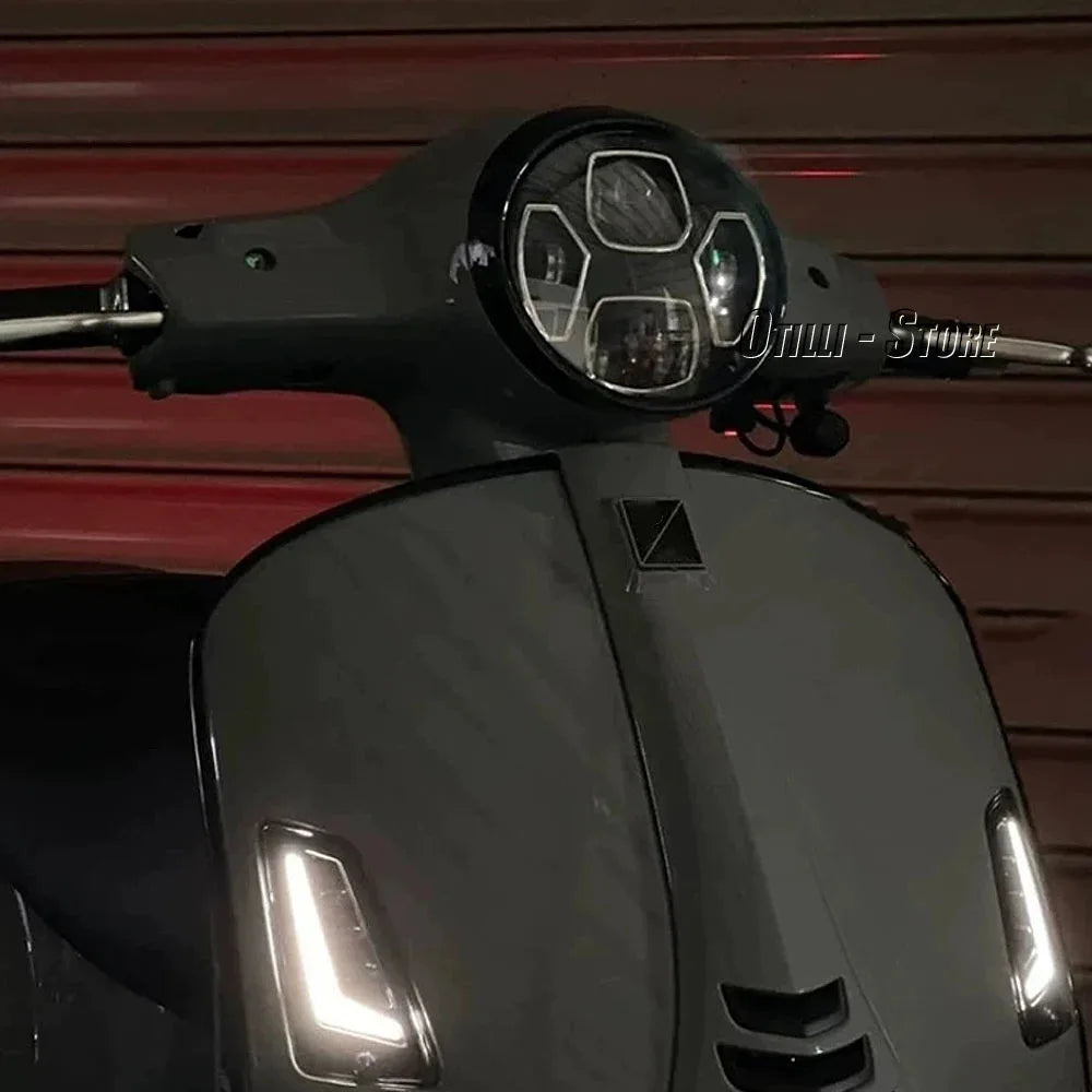Motorcycle Accessories Front LED Headlight Headlamp Head Light Fairing For Vespa GTS300 gts300 Gts 300 GTS 300 - Magic Electronics