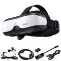 Head-Mounted Display with HDMI Input and Built-In Battery, Allowing Connection to a Variety of Devices.