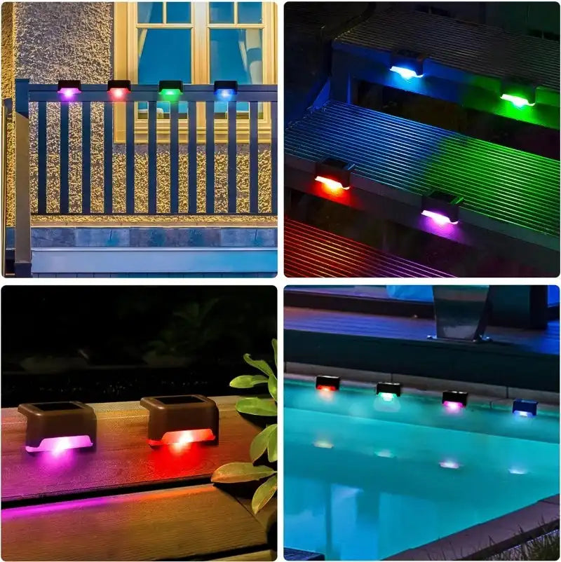 1-24PCS IP65 Waterproof Solar Garden Light Outdoor LED Solar Power Deck Lamps for Railing Stairs Step Fence Yard Patio Pathway - Magic Electronics