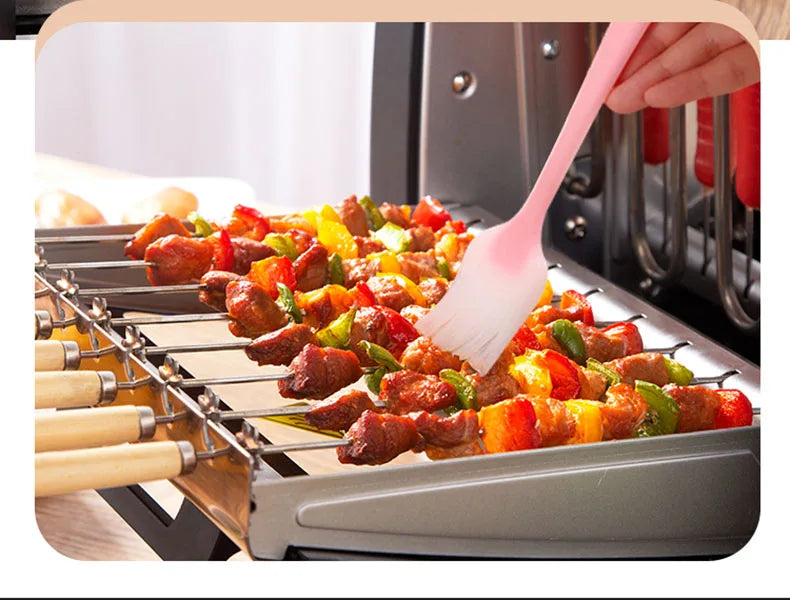 Barbecue Grill Household Automatic Rotating Skewers Machine Smokeless Rotary Electric Grill 220V/1200W Barbecue Grill Magic Electronics S3dd7431c7e09443b8319217530cfb6d63