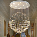 Round K9 Crystal Ball Led Ceiling Chandelier Pendant Lamp for Living Dining Room Cristal Lustre Bedroom Home Decor Light Fixture Magic Electronics S3e046bcb7ce545bd9df80a59684a1ad7S