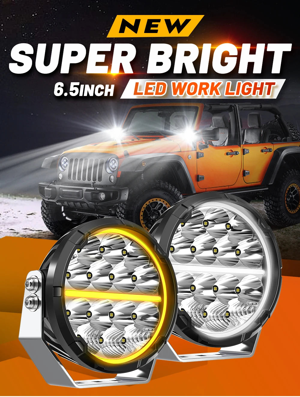 CO LIGHT Round LED Offroad Lights 7 Inch Spot Driving Light Pods with DRL Super Bright Off Road Ditch Work Light Bar for SUV Magic Electronics S3e6fb9458eff485a84de6d8dfb56d9ccU_e2f1ae80-21f7-4651-b172-7796e3b9b383