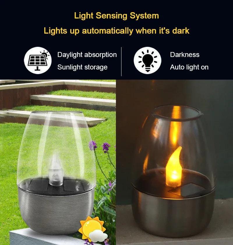 LED Solar Candles Light Flameless Rechargeable Night Light For Wedding Party Garden Decor Outdoor Waterproof Solar Candles Lamp Magic Electronics S3e7501ccdd62436a8980bff1fc771631q