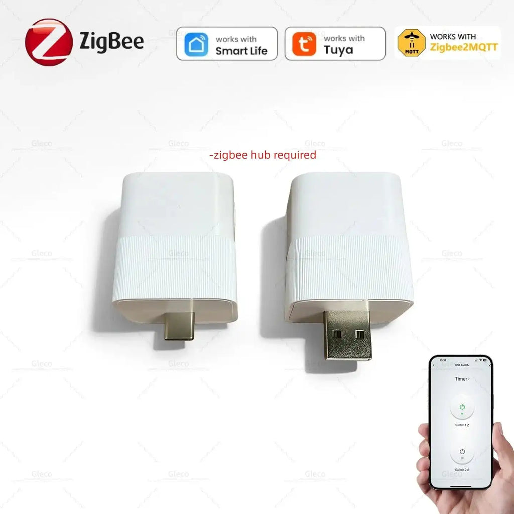 Zigbee Micro USB Adaptor Switch 5V Mini TYPE-C USB Power Adaptor Signal Repeater Plug Home Automation For Smart Life TUYA Z2M - Magic Electronics