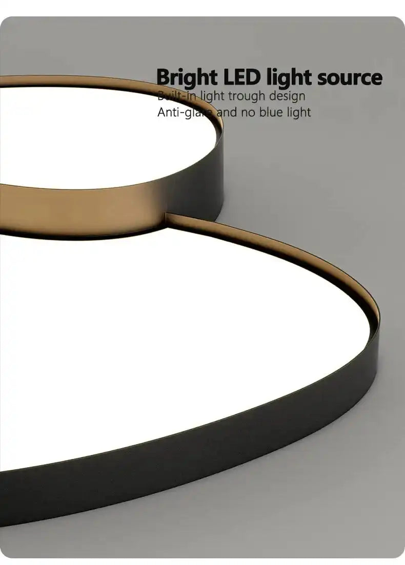 Modern Living Room LED Ceiling Lights Nordic Home Decor Indoor Bedroom Lamp Black White AC 90-260V Ceiling Chandeliers Lighting - Magic Electronics