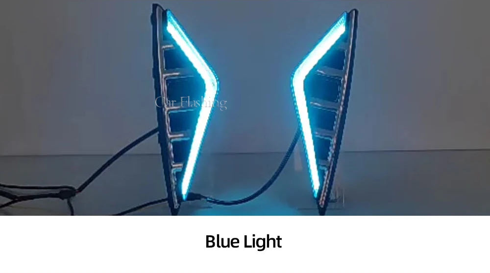Car LED DRL For Haval H6 2020 2021 2022 Daytime Running Lights with yellow Turn Signal Fog lamp cover Driving Lights headlight - Magic Electronics