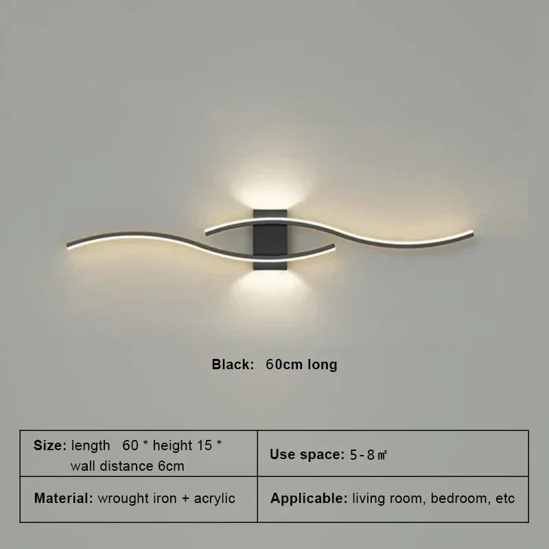 LED Wall Lamp Smart Remote Control Adjustable Color Temperature Brightness Bedroom Living Room Home Upper and Lower Led Lamps - Magic Electronics