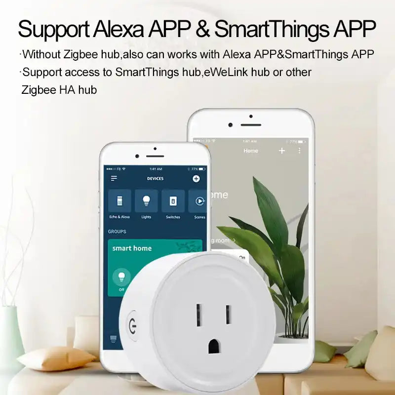 Zigbee3.0 Wireless Remote Control US Smart Plug Support Alexa Smartthing APP - Magic Electronics