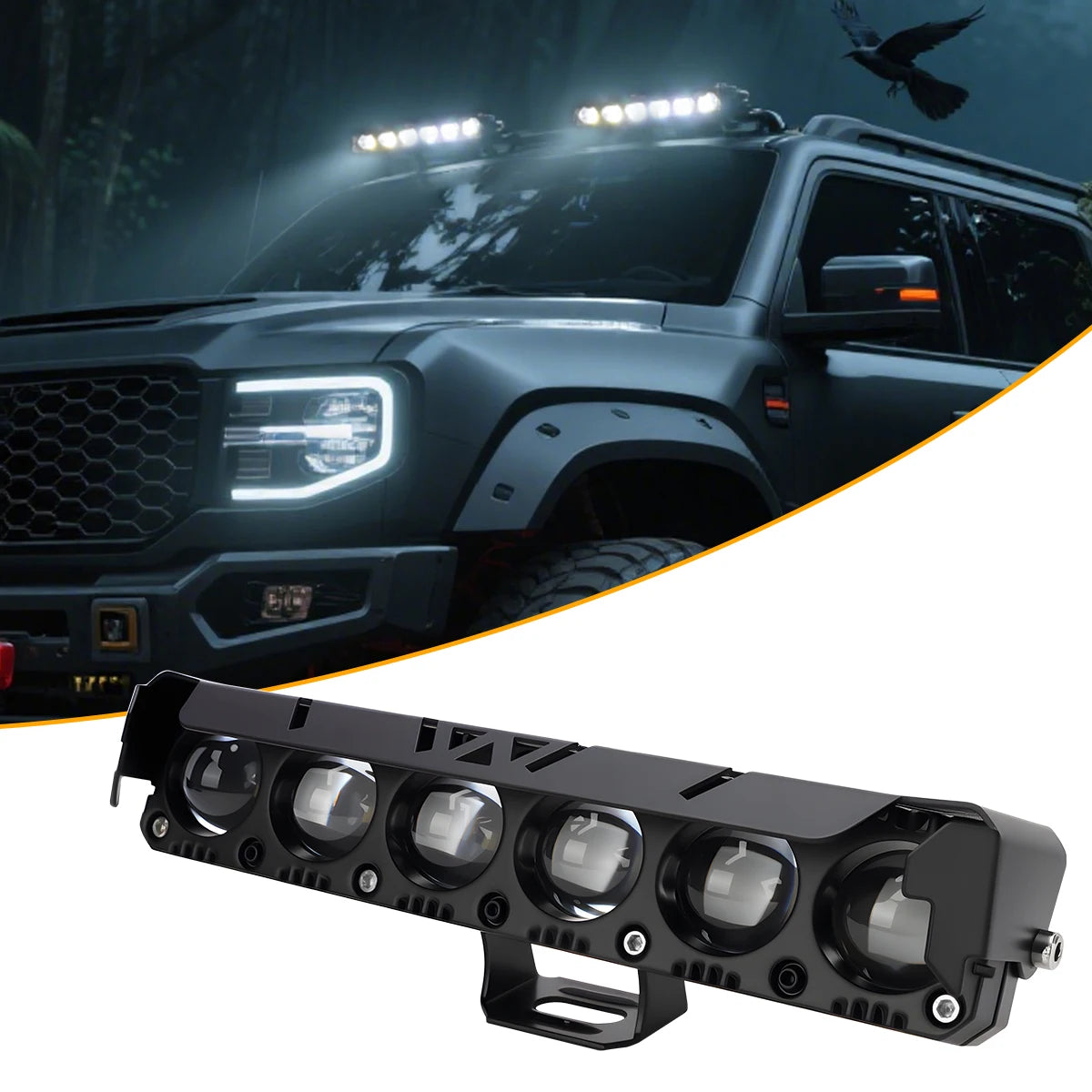 Motorcycle Car LED Work Light Truck Headlight Fog Light 9-80V Spotlight 60W 3570 6SMD Driving Light for ATV SUV UTV Dual Color Magic Electronics S4179663b93e64cb4b4a8248de3ad5e96Y