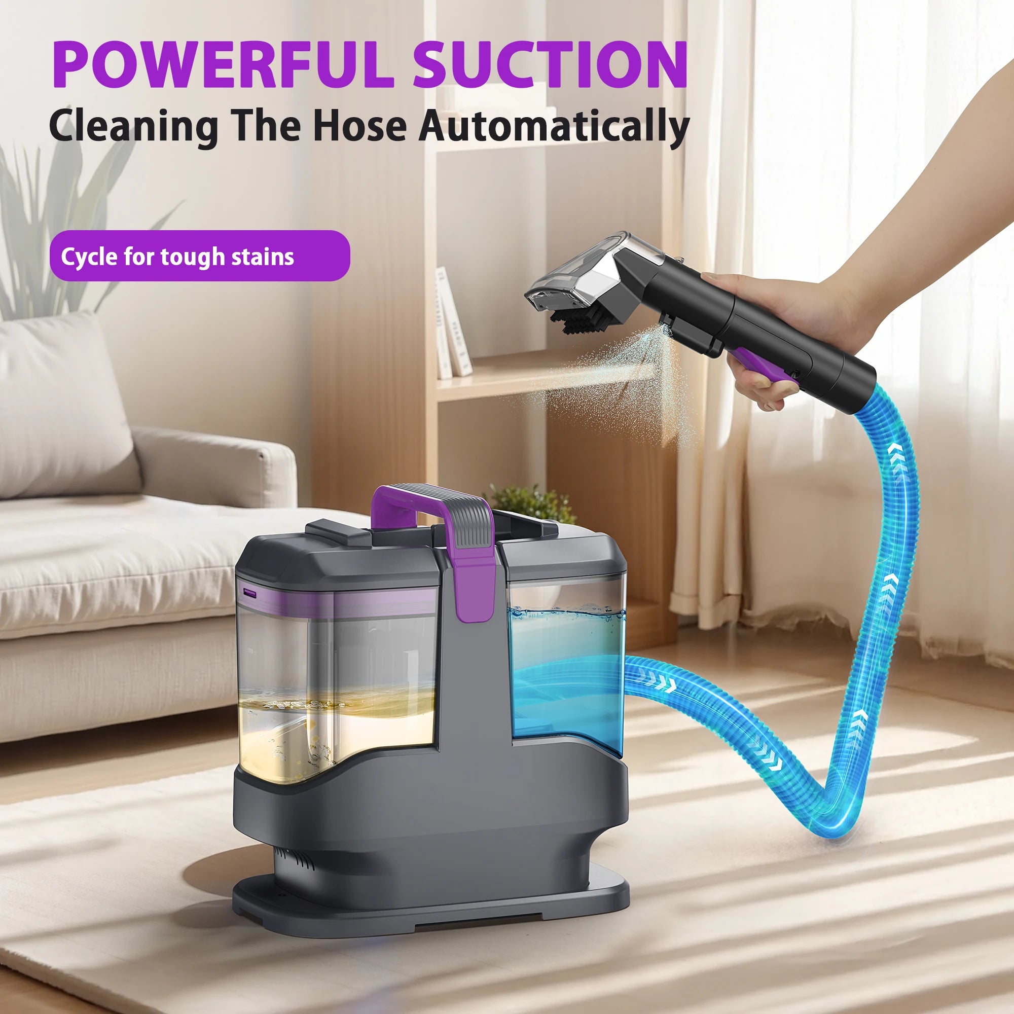 C9 Spot Vacuum Cleaner 1.4m Hose Corded Carpet Vacuum Cleaner with Wet Sprayer For Sofa Car - Magic Electronics