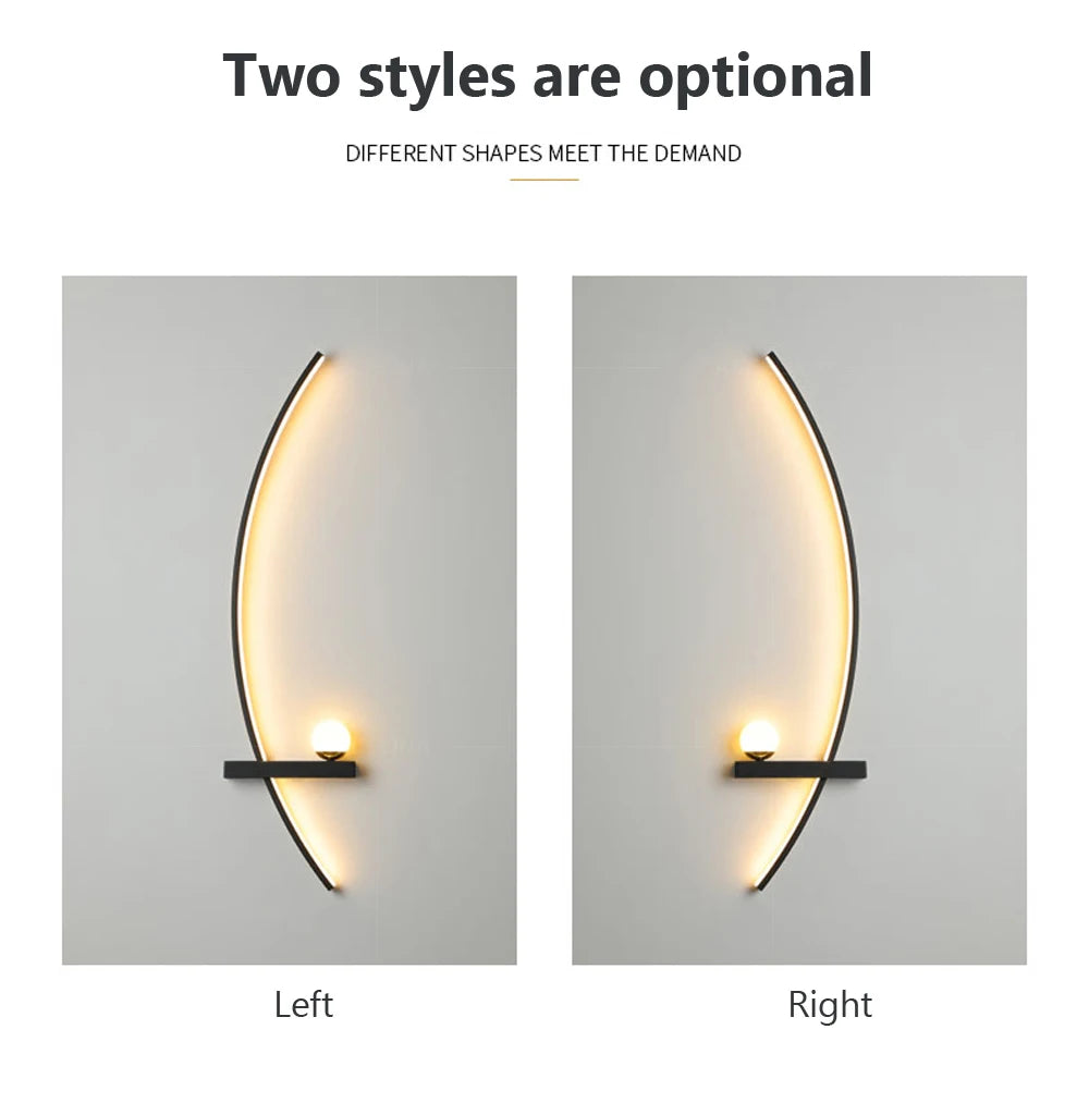 Smart LED Wall Lamp 55/105CM Remote Control Left Right Lighting Bedside Wall Sconces Bedroom Living Room Home Led Lights Lustre Magic Electronics S424547e051dd4026b363080f476a17ea5