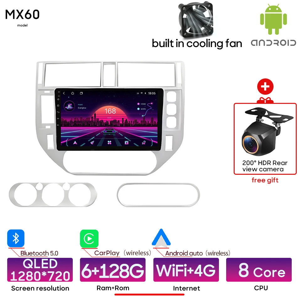 Android 15 For Ford Kuga MK1 2008 - 2012 Car Multimedia Player Carplay Auto Head Unit Radio Video Stereo Navigation GPS 2din GPS 6-128-cam Magic Electronics S42a0f88a541741ec8ce8b6ce6ac8b1b8P 6-128-cam