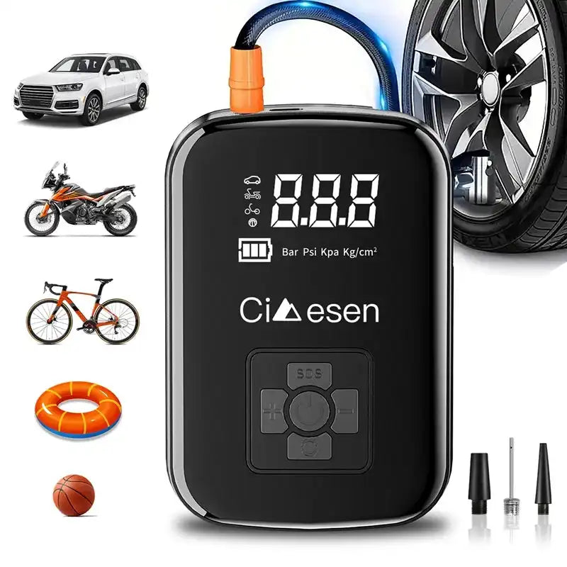 1pc Car Wireless Air Pump 150PSI Portable Electric Tire Inflation For Car Bicycle Motorcycle Air Compressor Inflator US Shipping - Magic Electronics