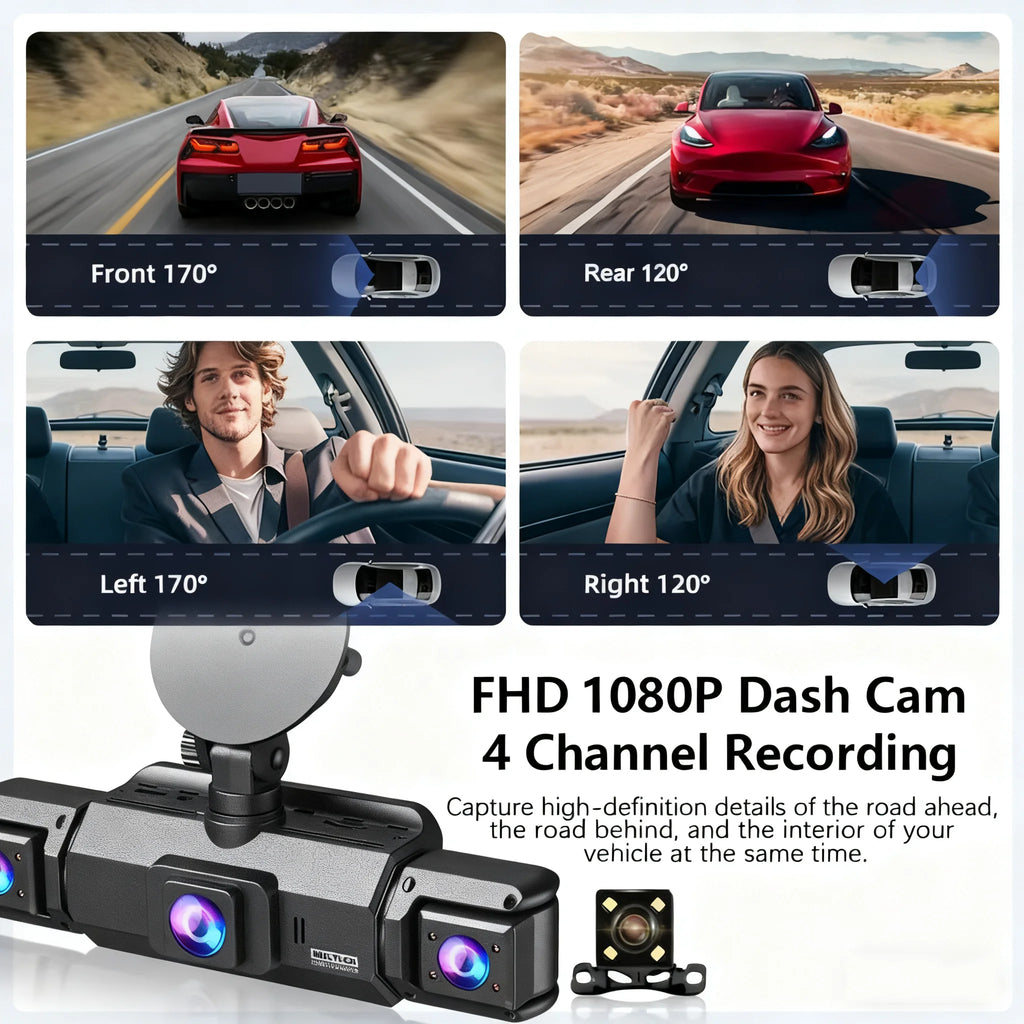 360° dashcam car camera recording wifi wireless webcam way video recorder 1080P 24 Parking 4 Channel Car black box Magic Electronics S44bfbf1391b4427bae087055a1492b81r