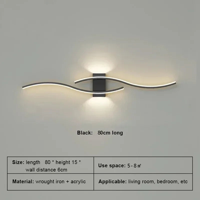LED Wall Lamp Smart Remote Control Adjustable Color Temperature Brightness Bedroom Living Room Home Upper and Lower Led Lamps - Magic Electronics
