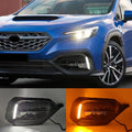 Car LED Daylight DRL For Subaru WRX STI 2022 2023 Daytime Running Lights Fog Lamp cover with yellow Turn Signal Foglight White and Yellow Magic Electronics S45877688638c47d285dbe58a2a77ea2fJ White and Yellow
