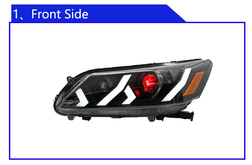 Car Headlight Assembly For Honda Accord 9th 2013-2015 Upgrade LED Lamborghini Style Projector Lens Car Tool Accessories - Magic Electronics