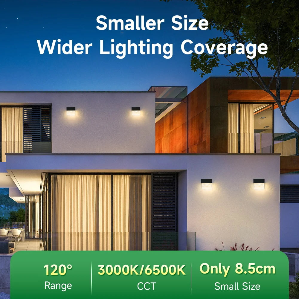 Solar Wall Lamp Outdoor Lighting Solar Lights LED Street Garden Decoration Waterproof Facade Lamps For Patio External Balcony Magic Electronics S464712be9b8647d18f13455845462826H