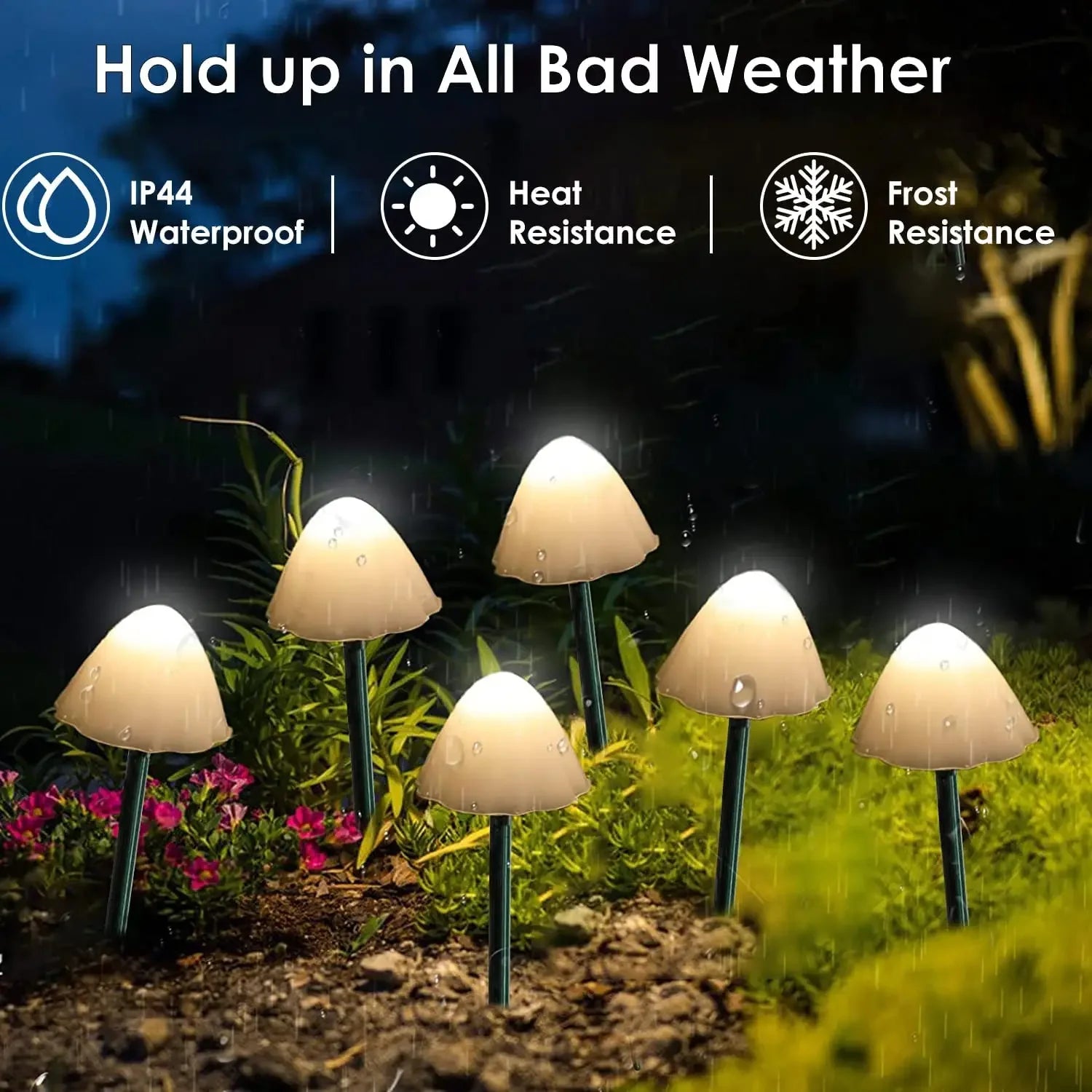 10 LED Solar Mushroom Lights Outdoor Waterproof Decorative Street Lights for Lawn Garden Patio Christmas Holiday Decoration Magic Electronics S4837205730184b58a204593648796ce49