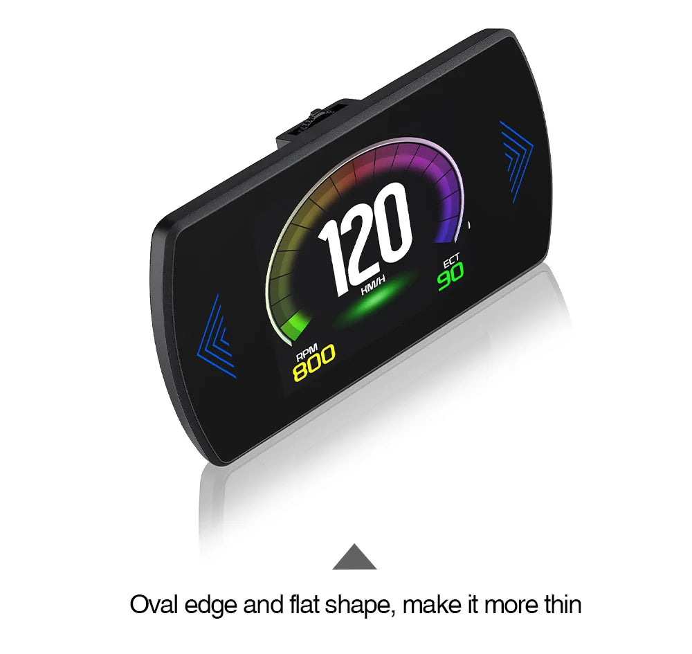 Multi-functions P12S Car HUD Head Up Display OBD2 On-board Computer Water Temp Fuel Consumption LCD Digital Speedometer Gauge Magic Electronics S4890d25cb59848e8a69c88f8b88ec899W