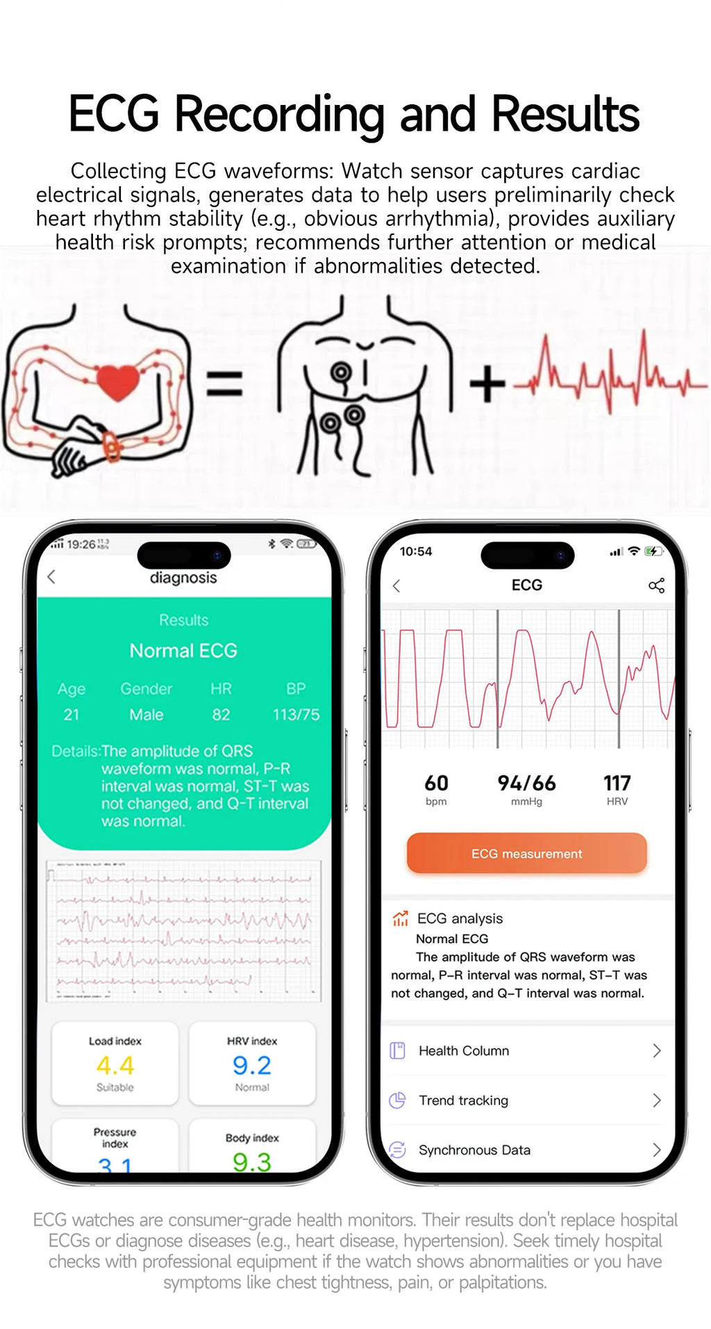 New Laser Treatment Three High Smart Watch Men ECG Heart Rate Uric Acid Health Tracker 1.95 inches Sapphire Glass SmartBracelet Magic Electronics S4aaac42782684c139687bc3267ce723eO