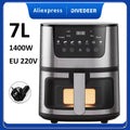 DIVEDEER 7L Household Visual Air Fryer - Large Capacity, Multifunctional, Stainless Steel Design for Home Use (Freidora Aire) 220V China Mainland Magic Electronics S4acf8485a0a04257963c7a3ee0d93b39q 220V China Mainland
