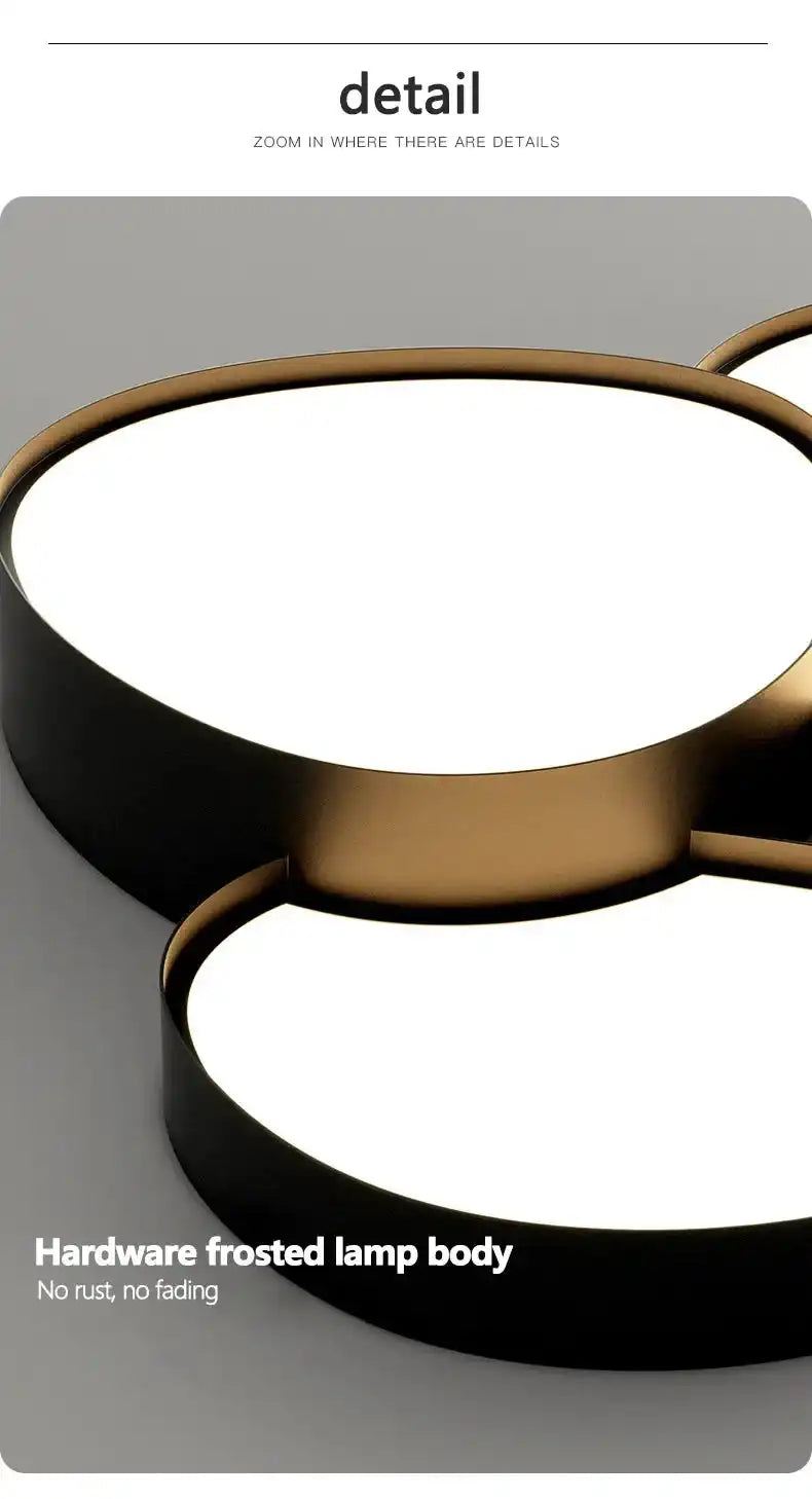 Modern Living Room LED Ceiling Lights Nordic Home Decor Indoor Bedroom Lamp Black White AC 90-260V Ceiling Chandeliers Lighting - Magic Electronics