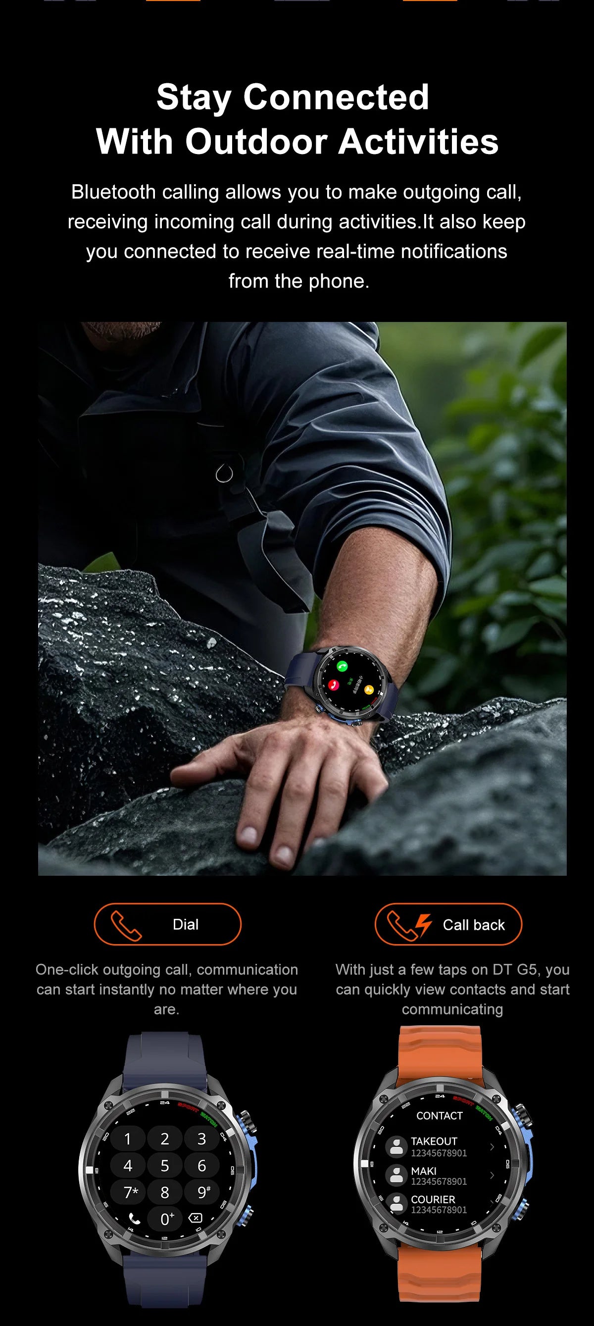 2026 New T-REX Pro Dual-Band AGPS Smartwatch Built-in Offline Map 10ATM Waterproof 30-Days Battery Compass Men Militray Watches - Magic Electronics