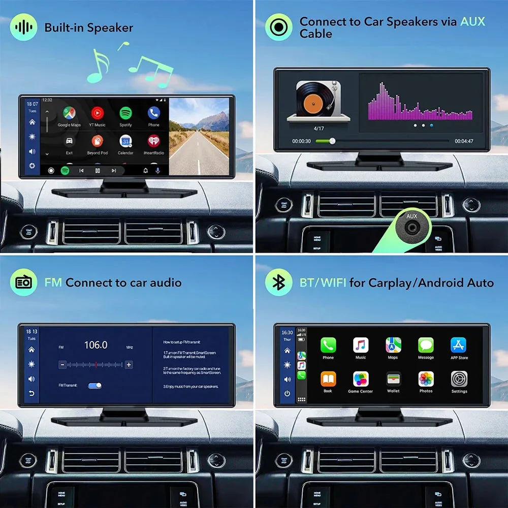 10.26 Inch 4K 3840*2160P Car Dvr Carplay Android-Auto Dash Cam Cabin GPS 5G WIFI FM BT Dual Lens Camera Dashcam Drived Record Magic Electronics S4baa96ed7a8e4c95ba40ccf6a04c689dX