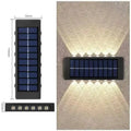 Solar Wall Lamp Outdoor Waterproof Solar Lights Up And Down Convex lens Lighting For Garden Street Landscape Balcony Outdoor Dec - Magic Electronics