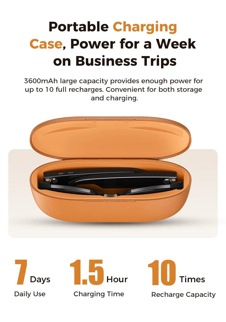 AI Smart Glasses with Camera 1200P M02 Ultra ChatGPT Voice Control 32GB Real-time Translation 3600mAh Charging Case Sunglasses Magic Electronics S4cd6794a0cc540f19b21fa1112ccd289G