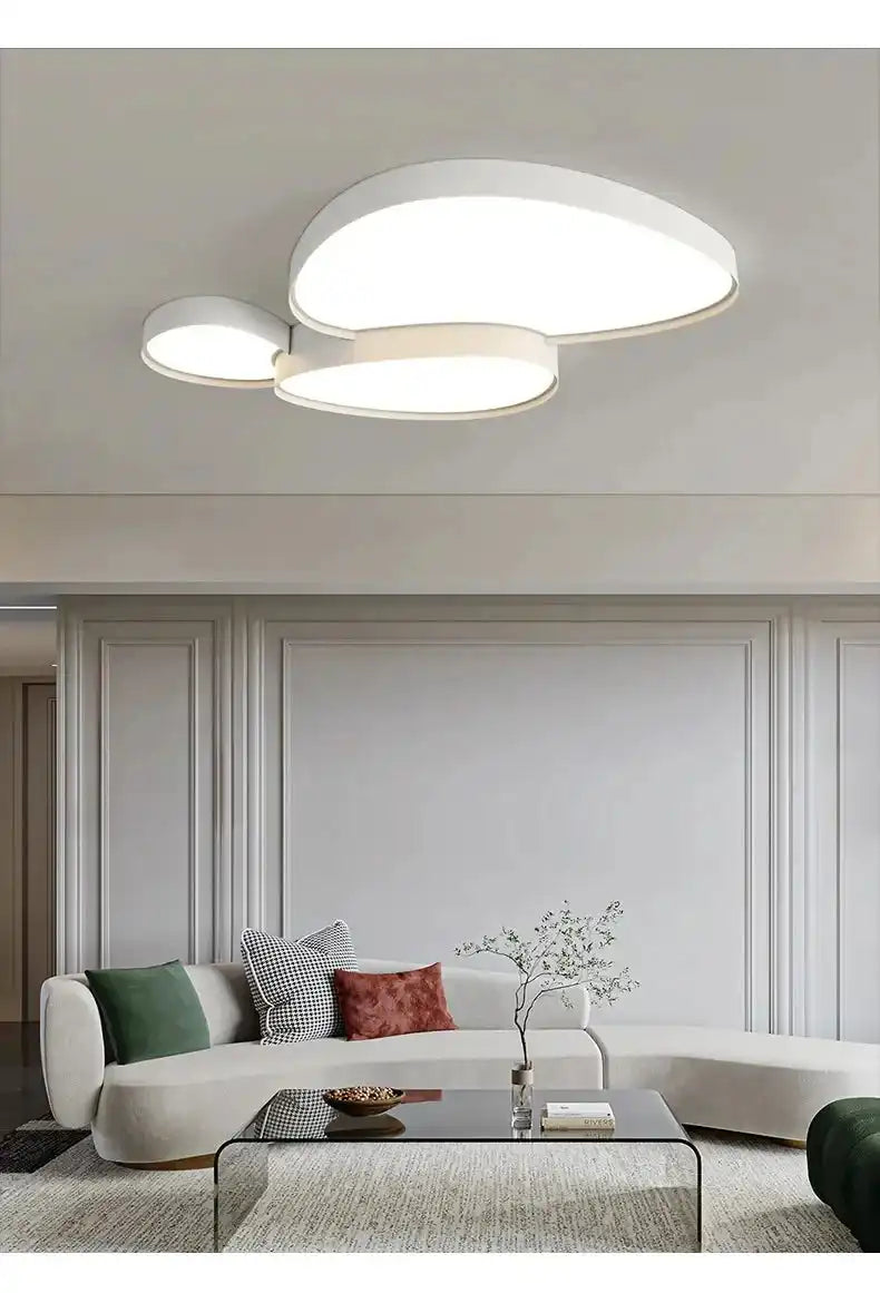 Modern Living Room LED Ceiling Lights Nordic Home Decor Indoor Bedroom Lamp Black White AC 90-260V Ceiling Chandeliers Lighting - Magic Electronics