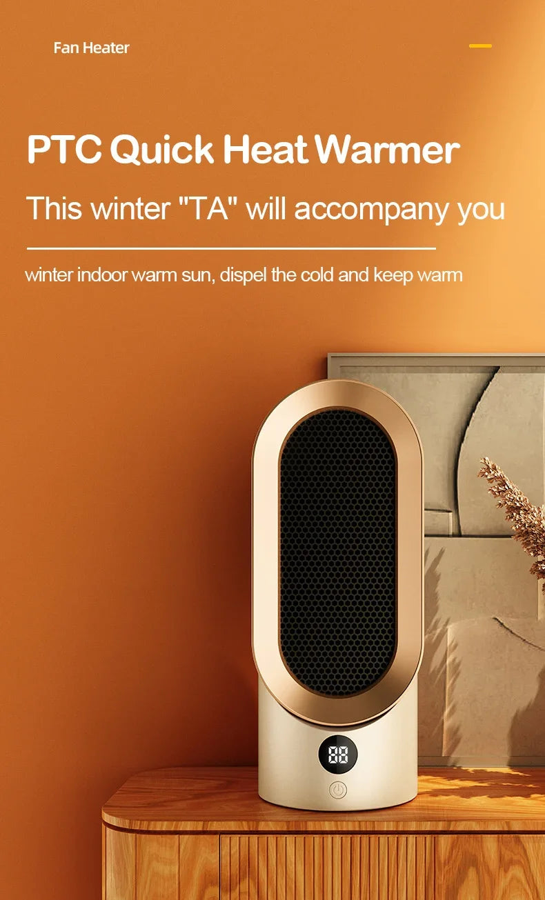 Desktop bedroom electric heater, office small heater, household heater, heating artifact, indoor heater - Magic Electronics