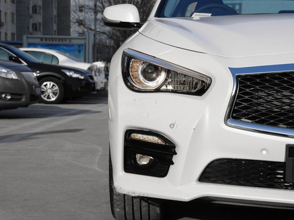 Fog Light Cover For Infiniti Q50 2014-2017 Sport 622574GA1A 622564GA1A Front Bumper Lamp Side Air Vent Intake Grill Frame Bezel Magic Electronics S507c175af60949bc9a42d78acb7374cfA