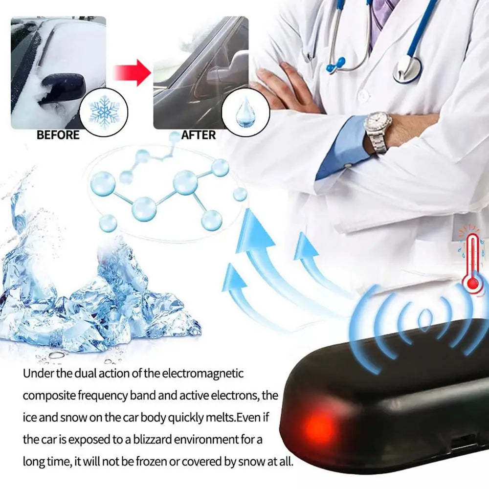 Solar Instant Lamp Heating Car De-icer, Car Molecular Deicing Instrument, Electromagnetic Solar Anti-theft Light, Car Instrument Magic Electronics S50a39c3b0ca94bad876b43cc1abcecc41