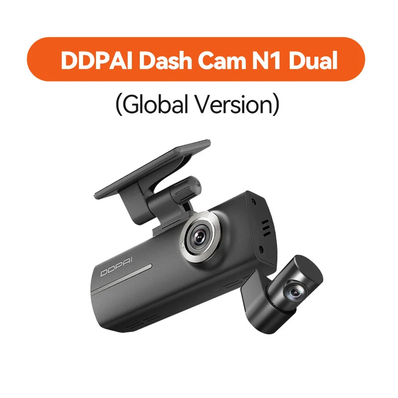 DDPAI Dash Cam N1 Dual Front & Rear Recording NightVIS 1296P Dash Cam Recorder Car DVR App Control - Magic Electronics