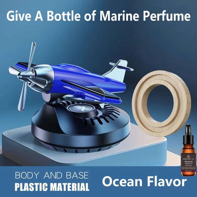 Car Indoor Air Freshener Helicopter Aromatherapy Perfume Solar Aircraft 360 Degree Rotating Aromatherapy Automobile Perfume Blue Magic Electronics S52270c5427f04c64afc9da554cd1fd71I Blue