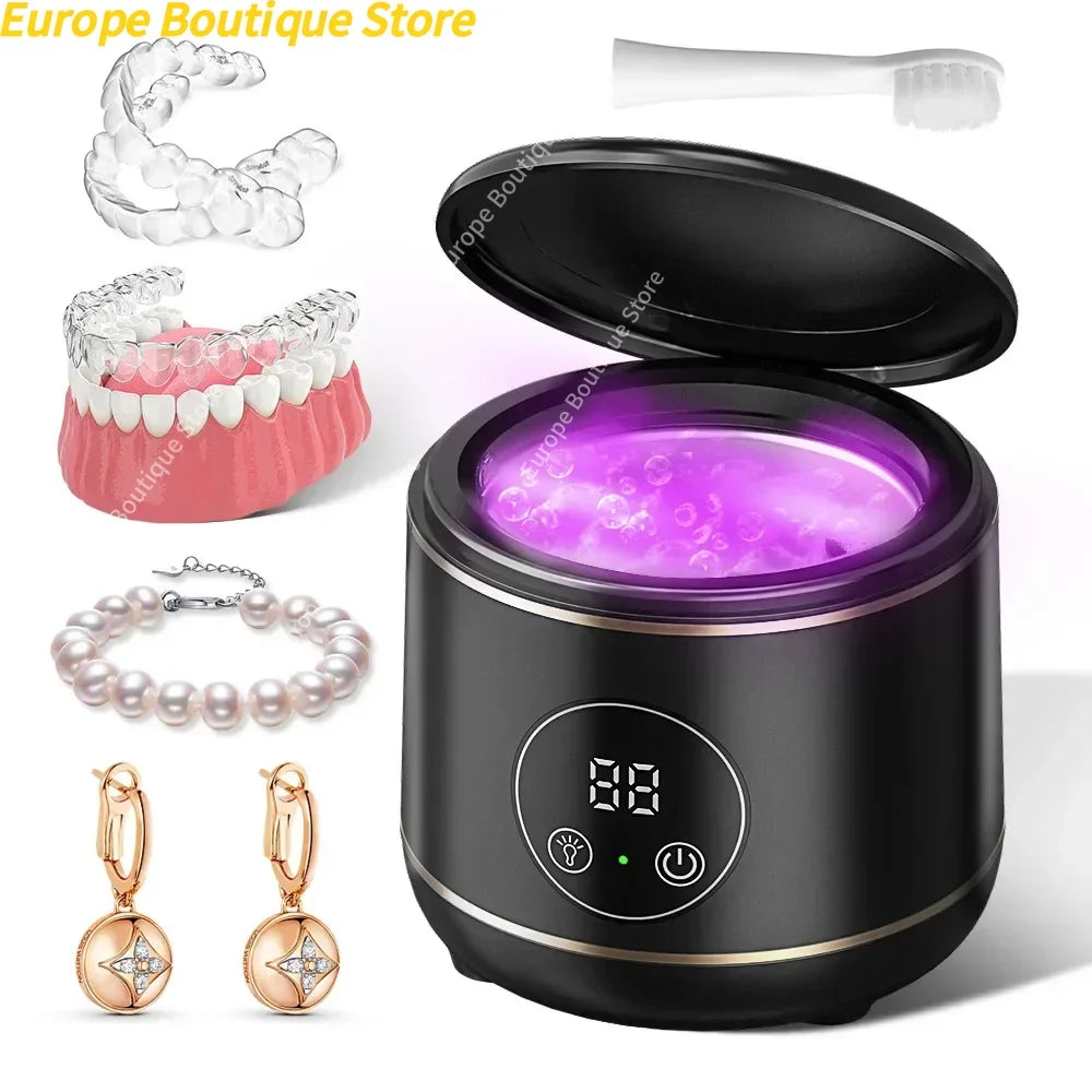 Household Ultrasonic Cleaning Machine Ultrasonic Cleaner with UV Lamp for Jewelry Dentures and Knives Forks Magic Electronics S525dfea72f1d4f69a2ee212c2aeb3039K