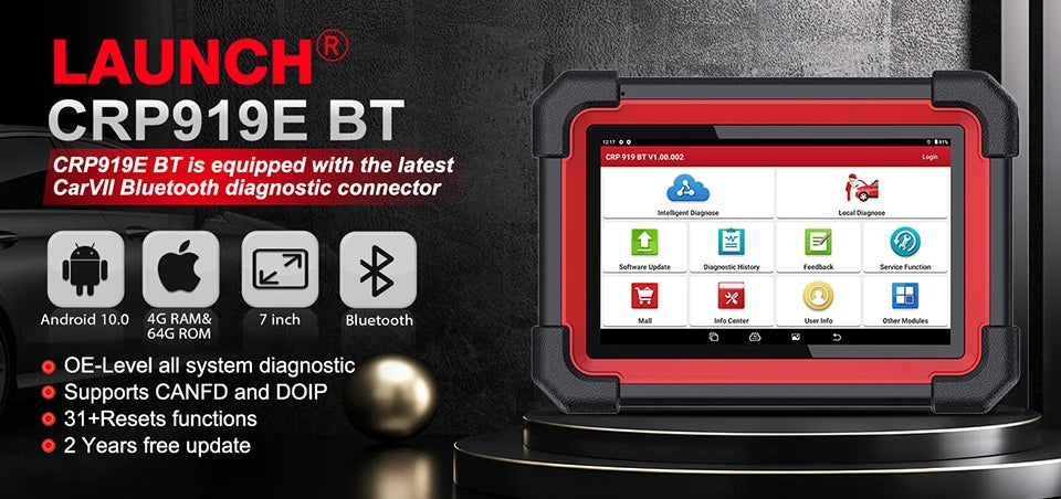 LAUNCH X431 Elite 3.0 for Mercedes-Benz/Maybach/Sprinter OBD2 Scanner,Bi-Directional Full Systems Diagnostic Tool,Lifetime Free Magic Electronics S52f3f992c27e4e6ba4709e6d2d1a25e2v