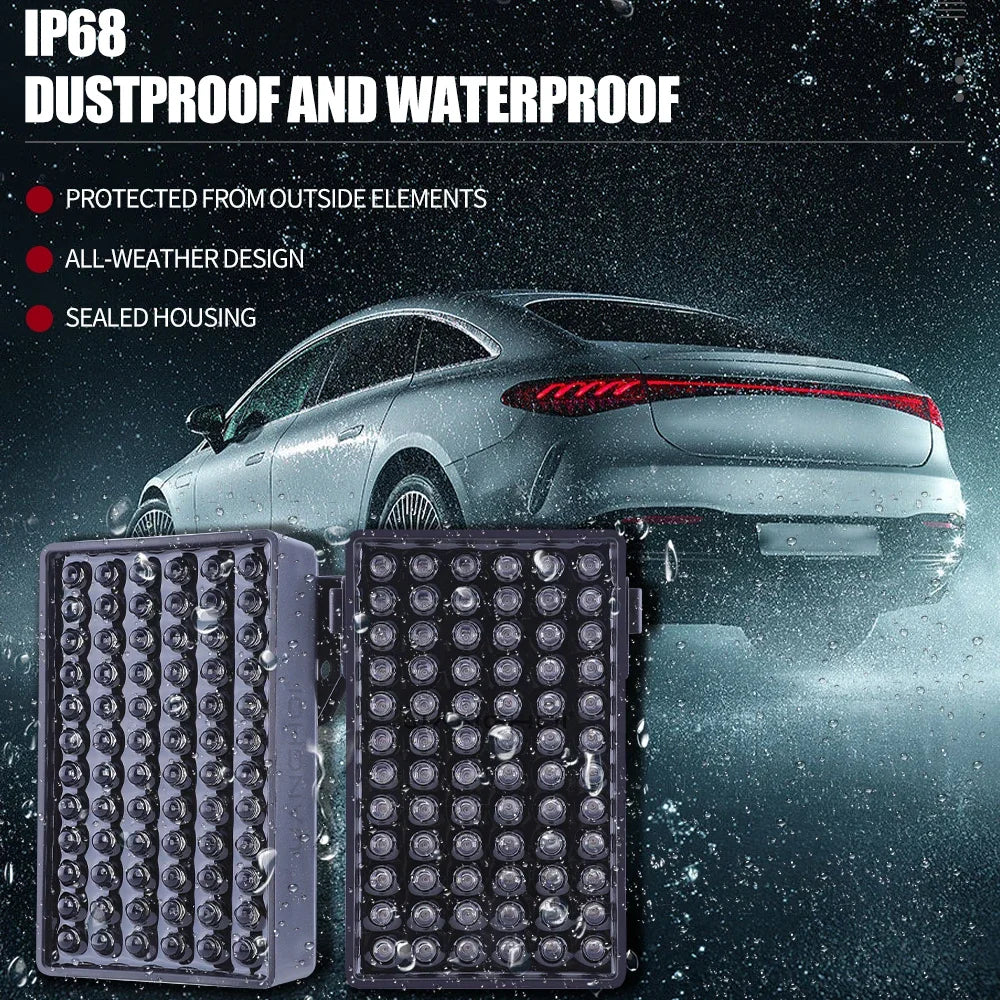 F1 Brake Light Rear Automotive Tail 3rd Stop Lamp Red Formula 1 Rear Fog Light with Flashing Warning Signal for SUV Motorcycle - Magic Electronics